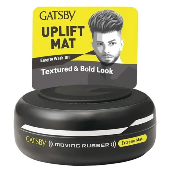Gatsby Moving Rubber Hair Wax 80g - Extreme Mat (Black)