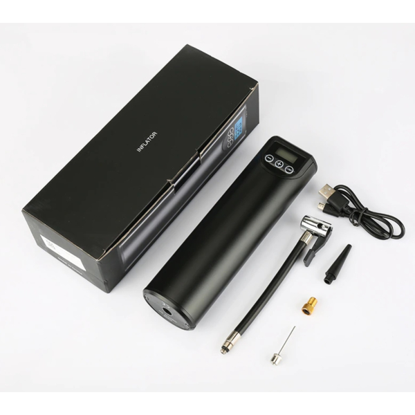 150PSI USB Portable Air Pump Tyre Inflator + LED Light